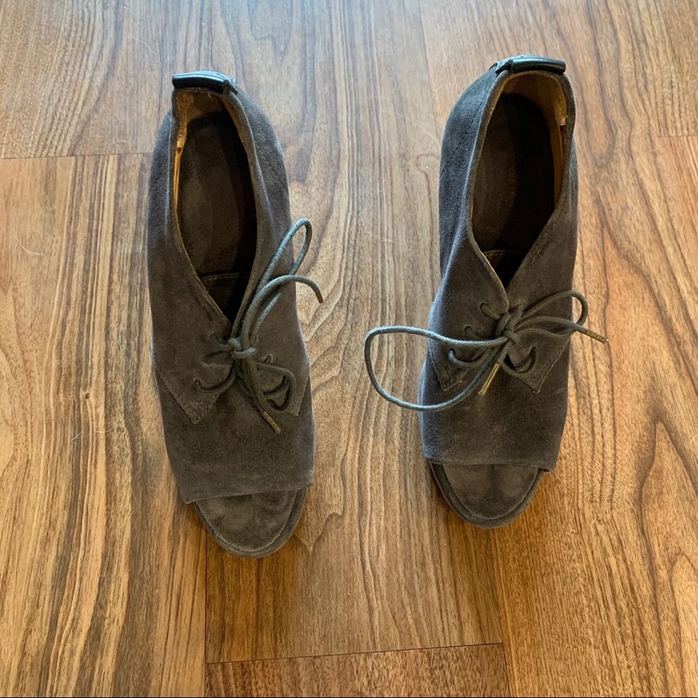 Rag & Bone Peep Toe Suede Booties - image 3